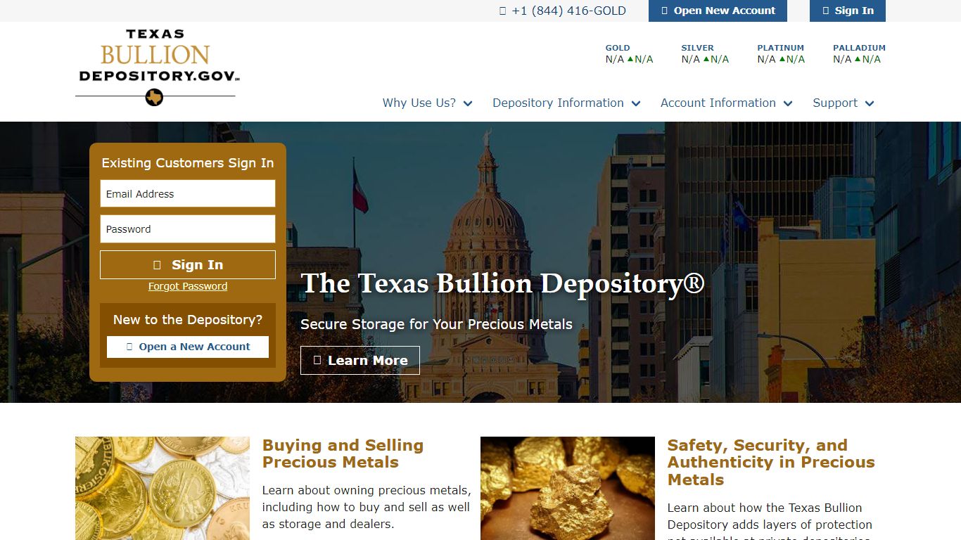 Homepage - Texas Bullion Depository